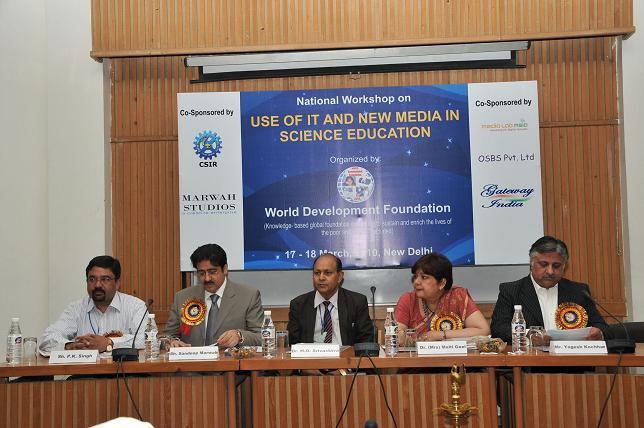 Dr. H. O. Srivastava President WDF in National Workshop on IT and New Media in Science Education